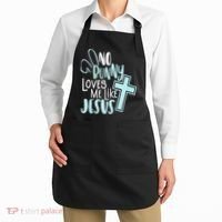 No Bunny Loves Me Like Jesus, Christian Easter Resurrection Apron thumb 2