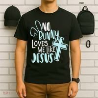 No Bunny Loves Me Like Jesus, Christian Easter Resurrection T-Shirt thumb 6