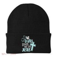 No Bunny Loves Me Like Jesus, Christian Easter Resurrection Beanie thumb 0