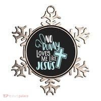 No Bunny Loves Me Like Jesus, Christian Easter Resurrection Ornament thumb 0