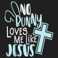 No Bunny Loves Me Like Jesus, Christian Easter Resurrection Hat thumb 2
