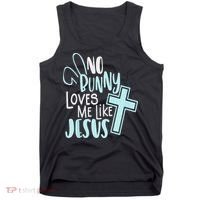 No Bunny Loves Me Like Jesus, Christian Easter Resurrection Tank Top thumb 0