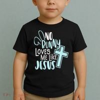 No Bunny Loves Me Like Jesus, Christian Easter Resurrection Toddler T-Shirt thumb 2