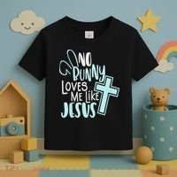 No Bunny Loves Me Like Jesus, Christian Easter Resurrection Toddler T-Shirt thumb 3