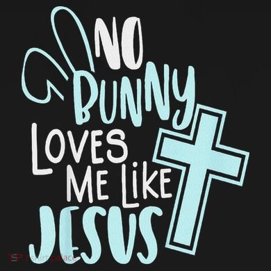 No Bunny Loves Me Like Jesus, Christian Easter Resurrection Women's Tri-Blend 3/4-Sleeve Raglan Shirt
