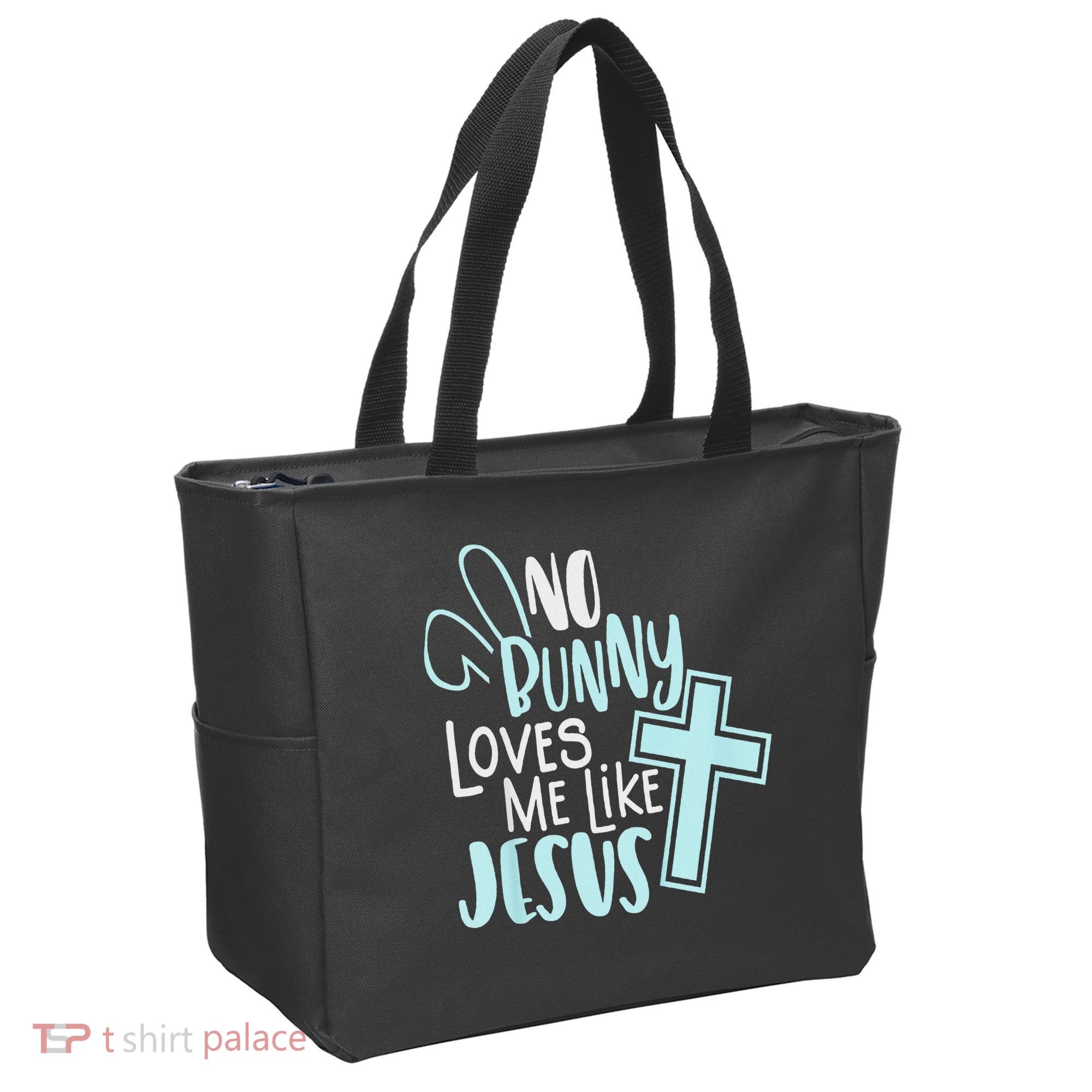 No Bunny Loves Me Like Jesus, Christian Easter Resurrection Tote Bag