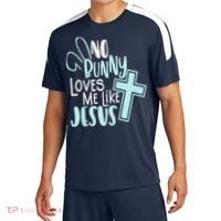 No Bunny Loves Me Like Jesus, Christian Easter Resurrection Sport-Tek Competitor United Soccer Jersey thumb 0
