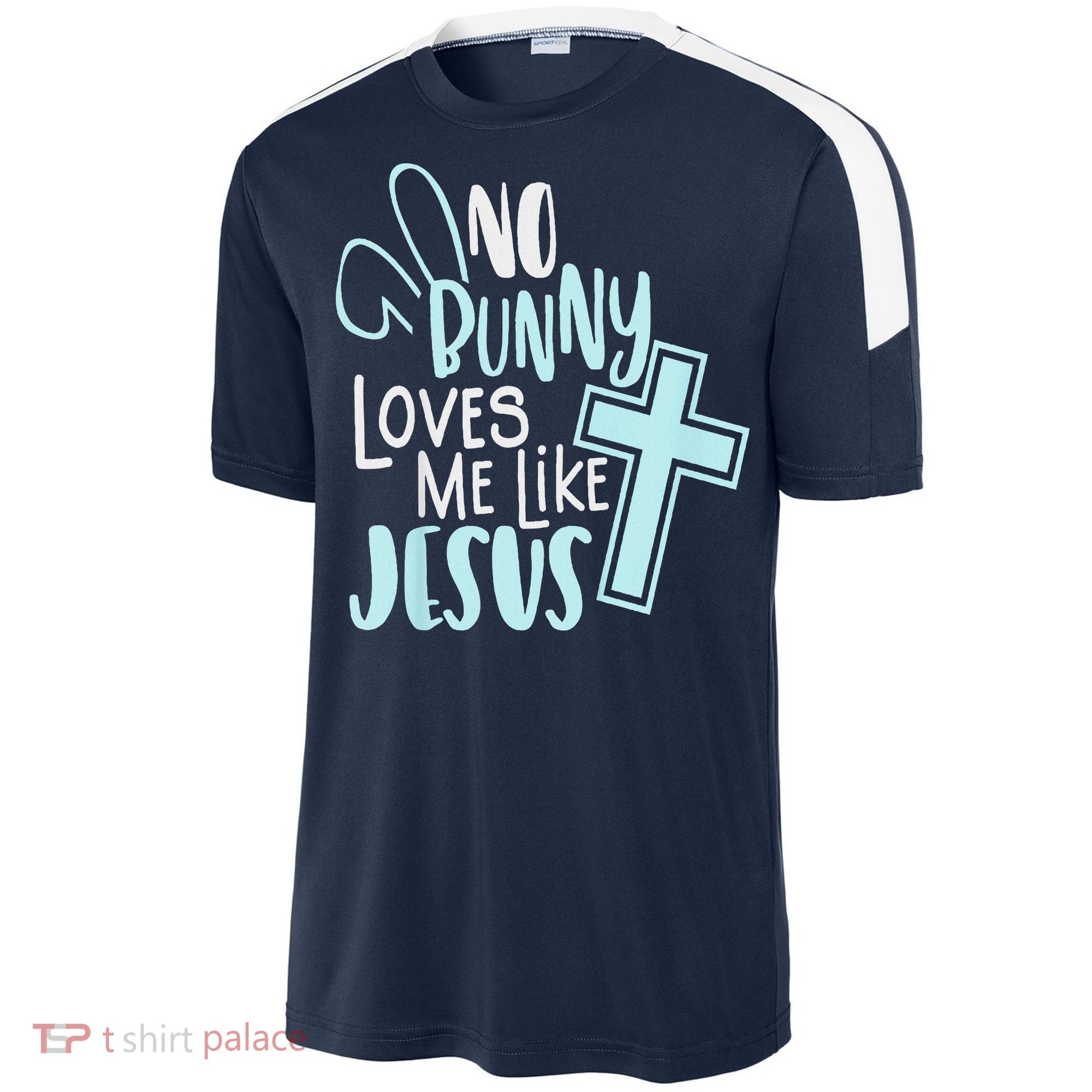 No Bunny Loves Me Like Jesus, Christian Easter Resurrection Sport-Tek Competitor United Soccer Jersey