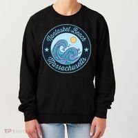Nantasket Beach Ma Massachusetts Souvenir Nautical Surfer Gr Gift Women's Sweatshirt thumb 0