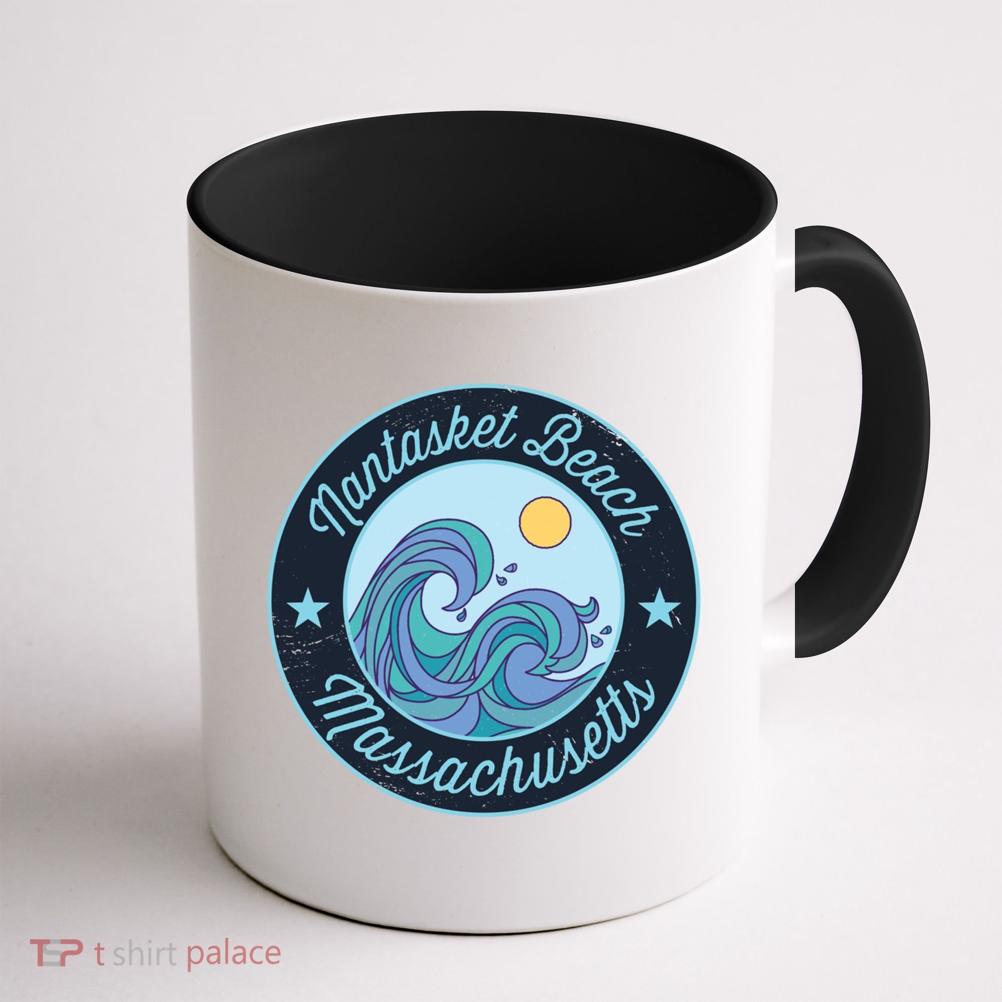 Nantasket Beach Ma Massachusetts Souvenir Nautical Surfer Gr Gift Coffee Mug