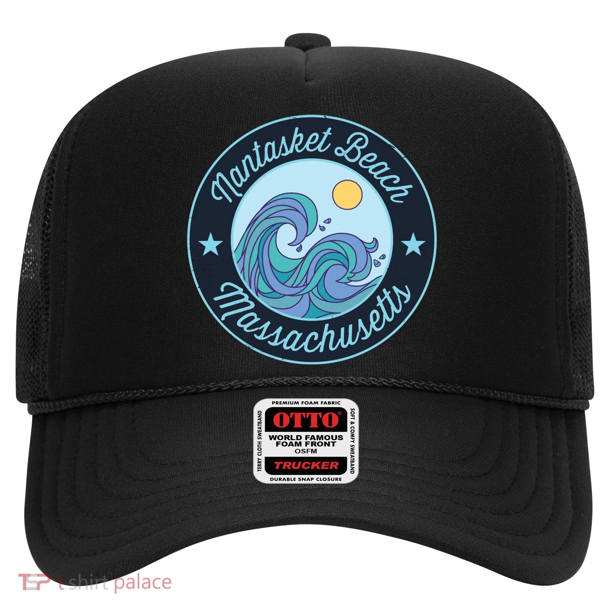 Nantasket Beach Ma Massachusetts Souvenir Nautical Surfer Gr Gift Hat
