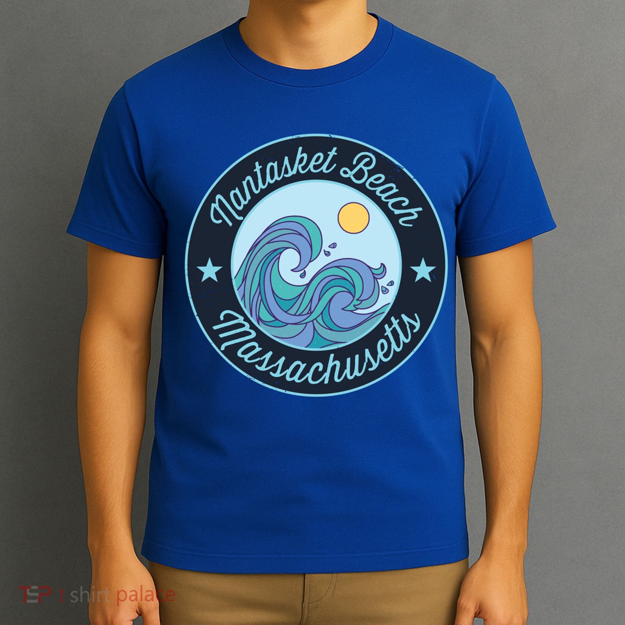 Nantasket Beach Ma Massachusetts Souvenir Nautical Surfer Gr Gift T-Shirt