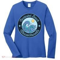 Nantasket Beach Ma Massachusetts Souvenir Nautical Surfer Gr Gift Women's Long Sleeve Shirt thumb 0
