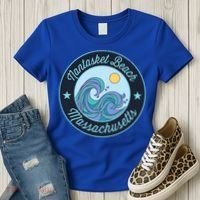 Nantasket Beach Ma Massachusetts Souvenir Nautical Surfer Gr Gift Women's T-Shirt thumb 3