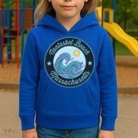 Nantasket Beach Ma Massachusetts Souvenir Nautical Surfer Gr Gift Kids Hoodie thumb 3