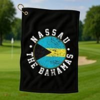 Nassau Bahamas Golf Towel thumb 1