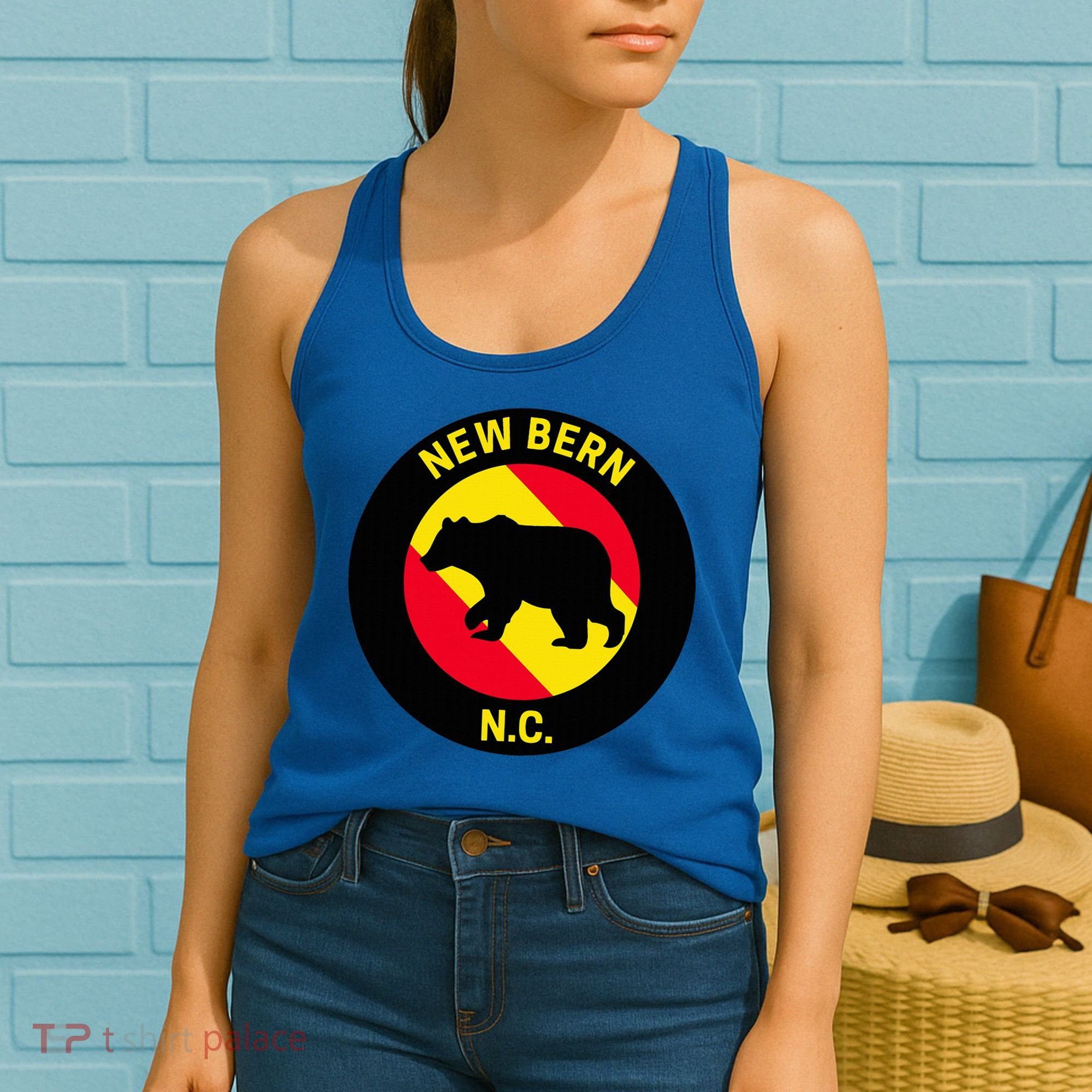 New Bern North Carolina Bear Women's Tank Top