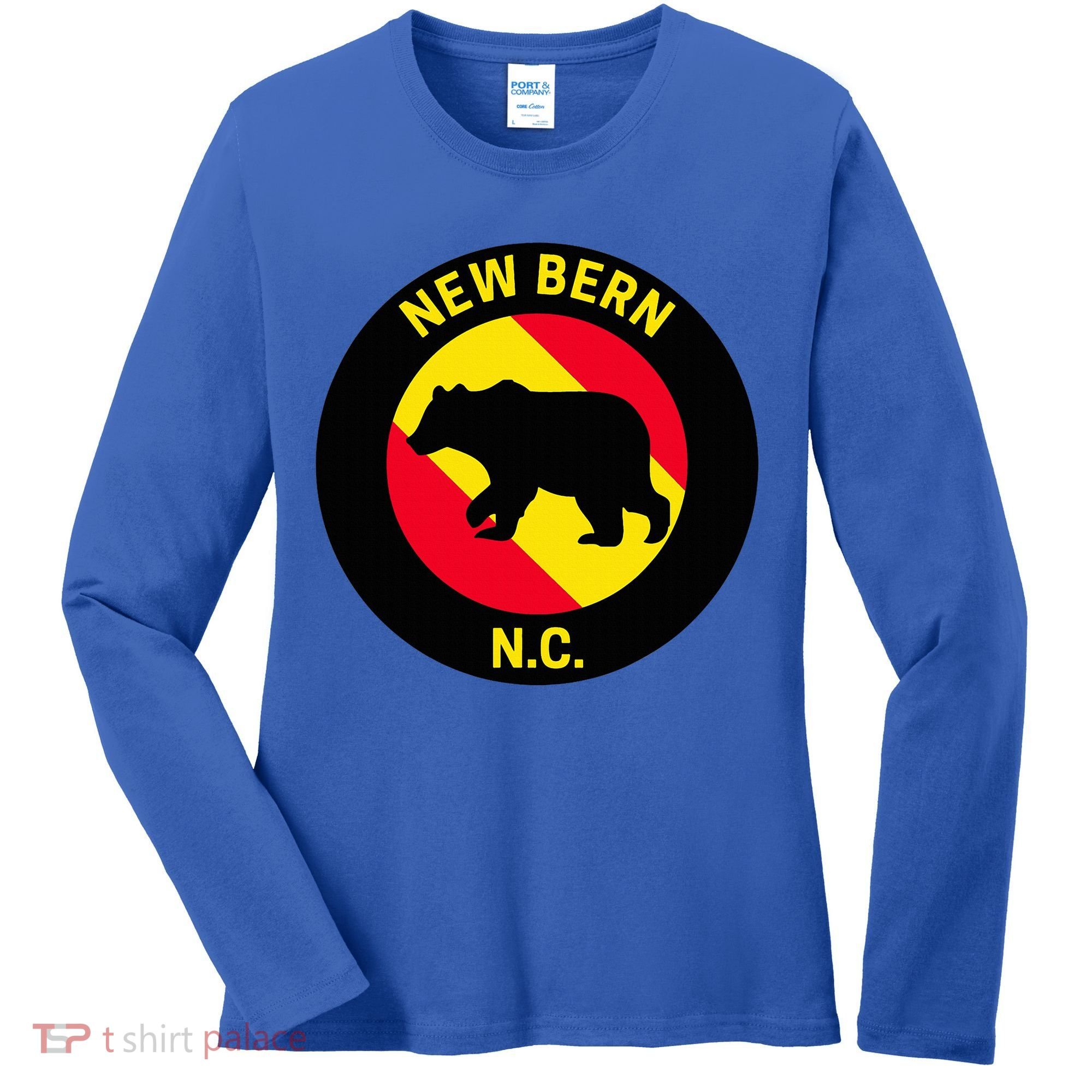 New Bern North Carolina Bear Women's Long Sleeve Shirt