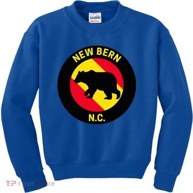 New Bern North Carolina Bear Kids Sweatshirt