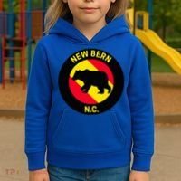 New Bern North Carolina Bear Kids Hoodie thumb 3
