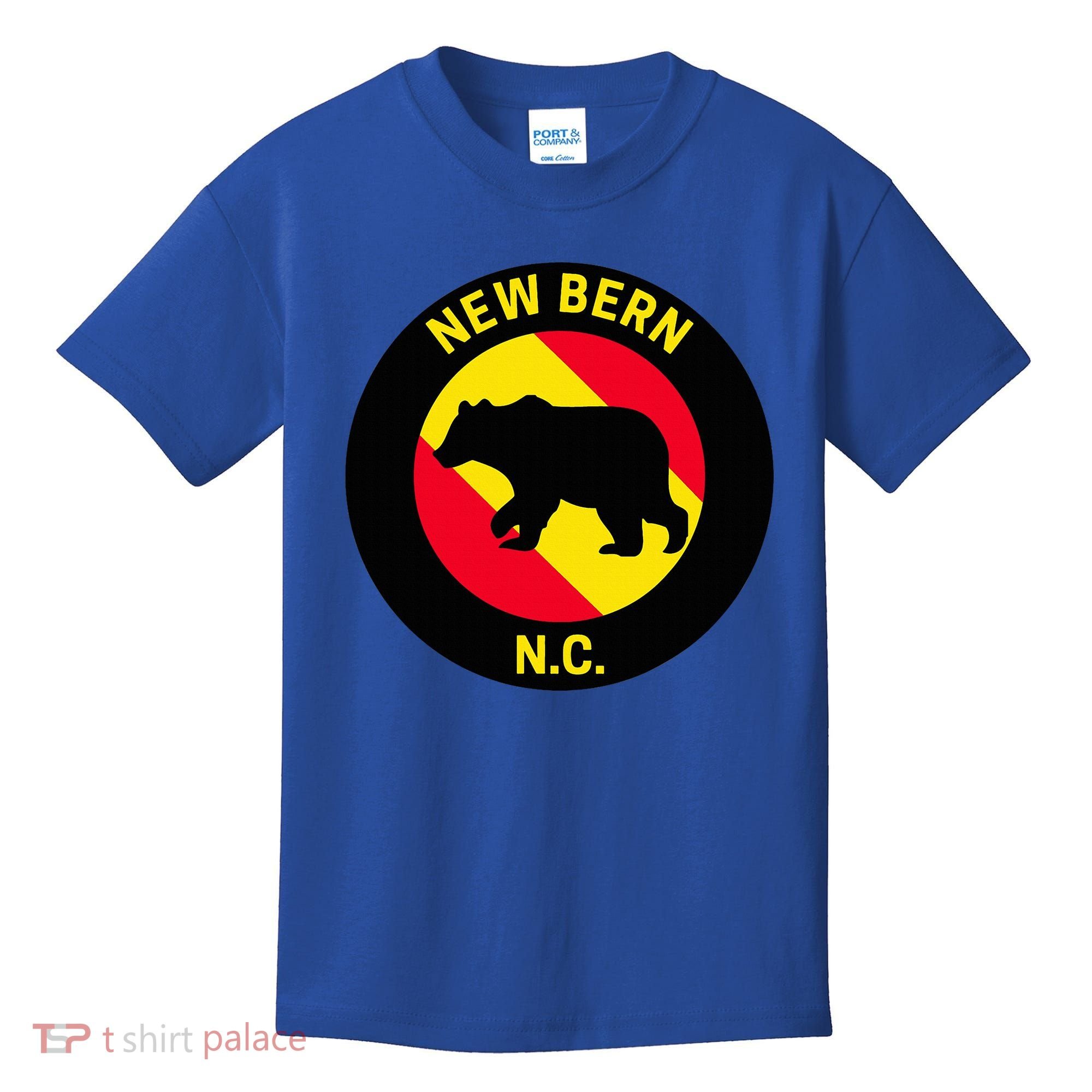 New Bern North Carolina Bear Kids T-Shirt