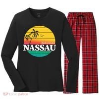 Nassau Bahamas Women's Long Sleeve Flannel Pajama Set  thumb 0