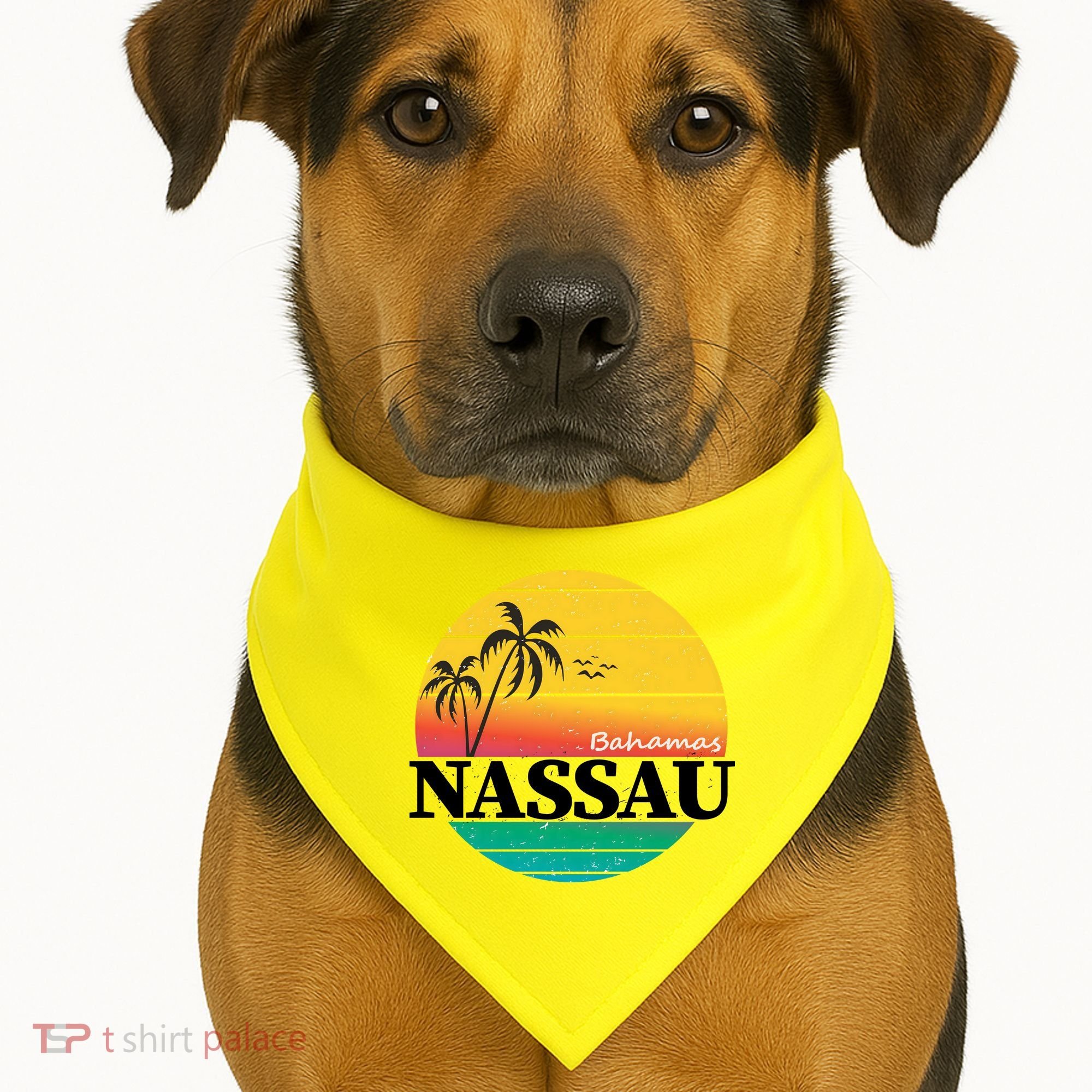 Nassau Bahamas USA-Made Doggie Bandana
