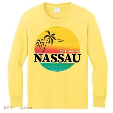 Nassau Bahamas Kids Long Sleeve Shirt