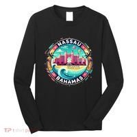 Nassau Bahamas Paradise Cruise Destination Island Long Sleeve Shirt thumb 0