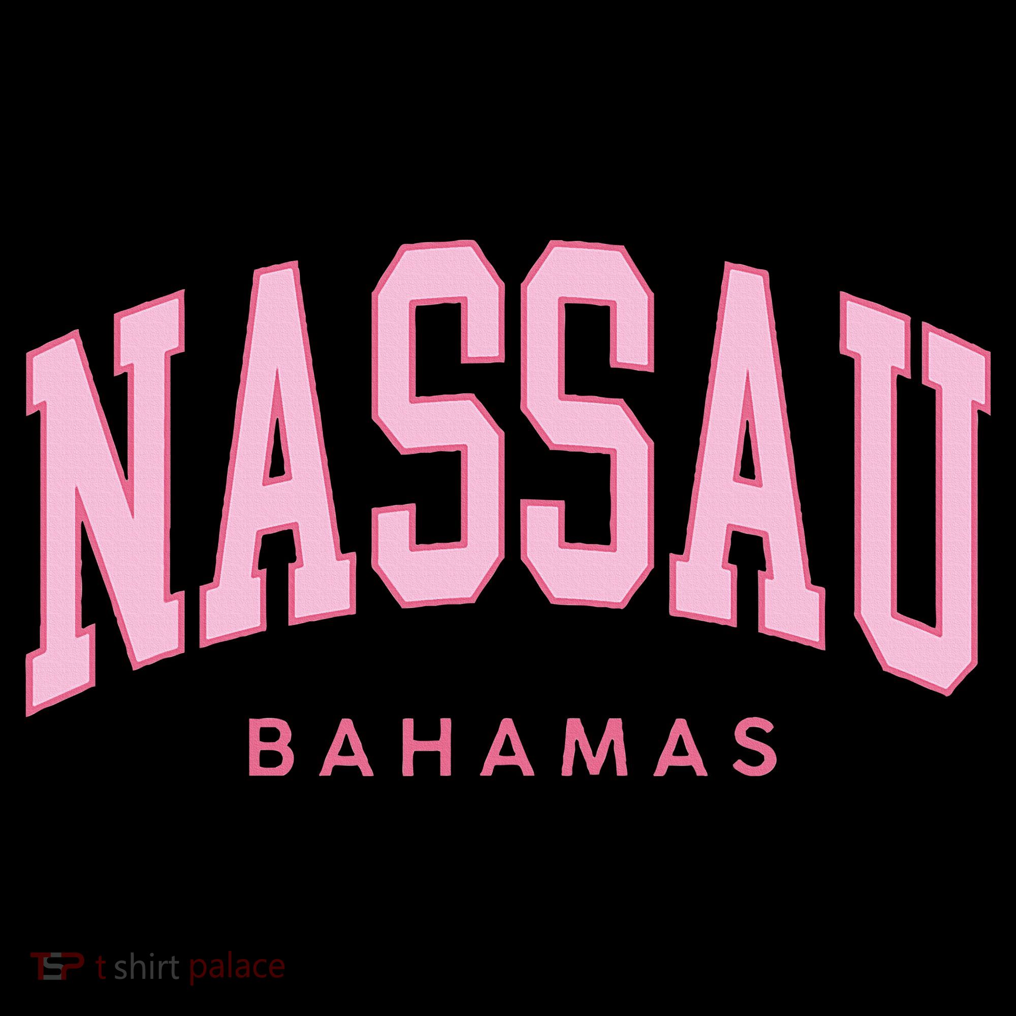 Nassau Bahamas Preppy Retro Throwback Souvenir Stripe Pom Pom Beanie