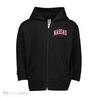 Nassau Bahamas Preppy Retro Throwback Souvenir Toddler Zip Fleece Hoodie thumb 0