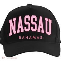 Nassau Bahamas Preppy Retro Throwback Souvenir Five-Panel Snapback Cap thumb 0