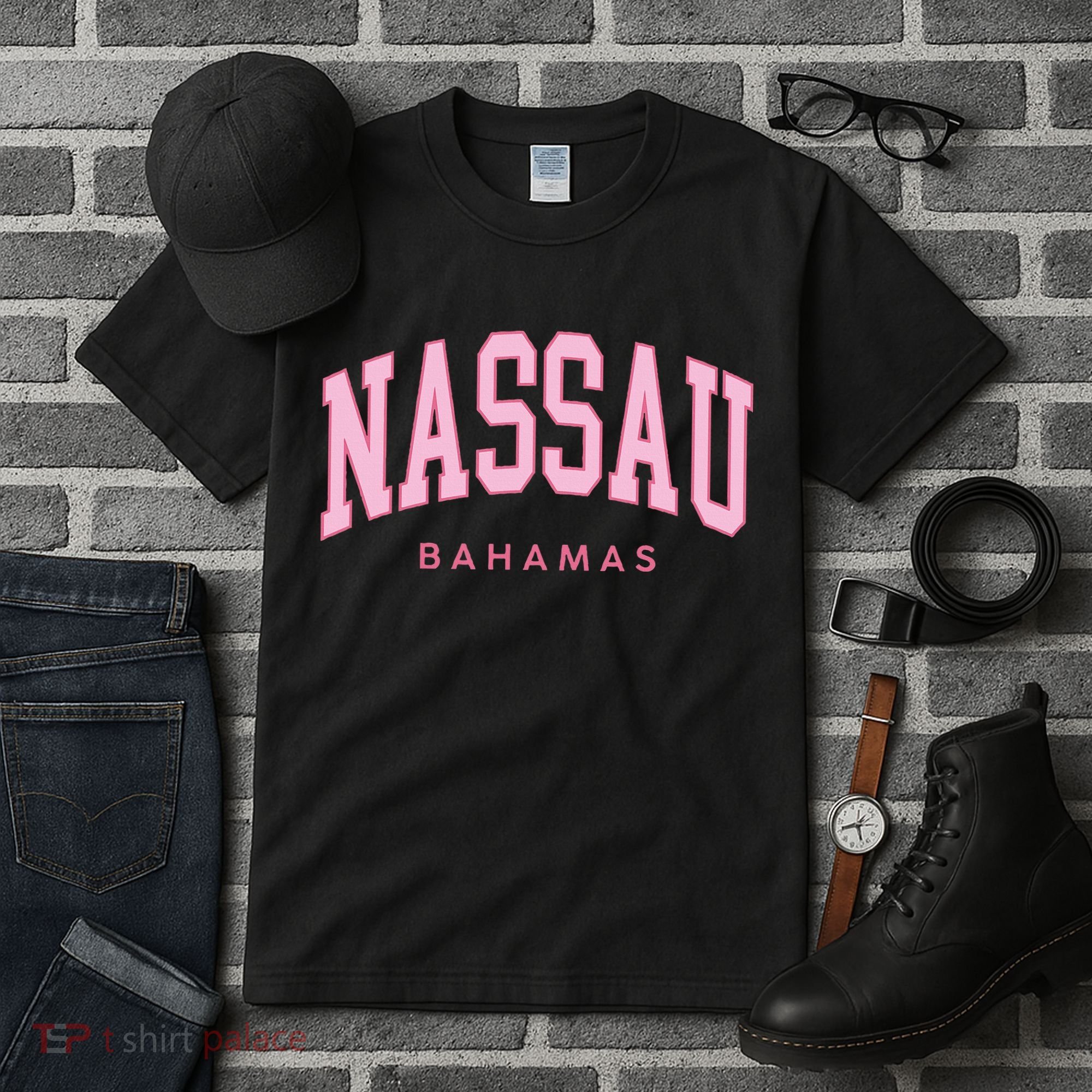 Nassau Bahamas Preppy Retro Throwback Souvenir Tall T-Shirt