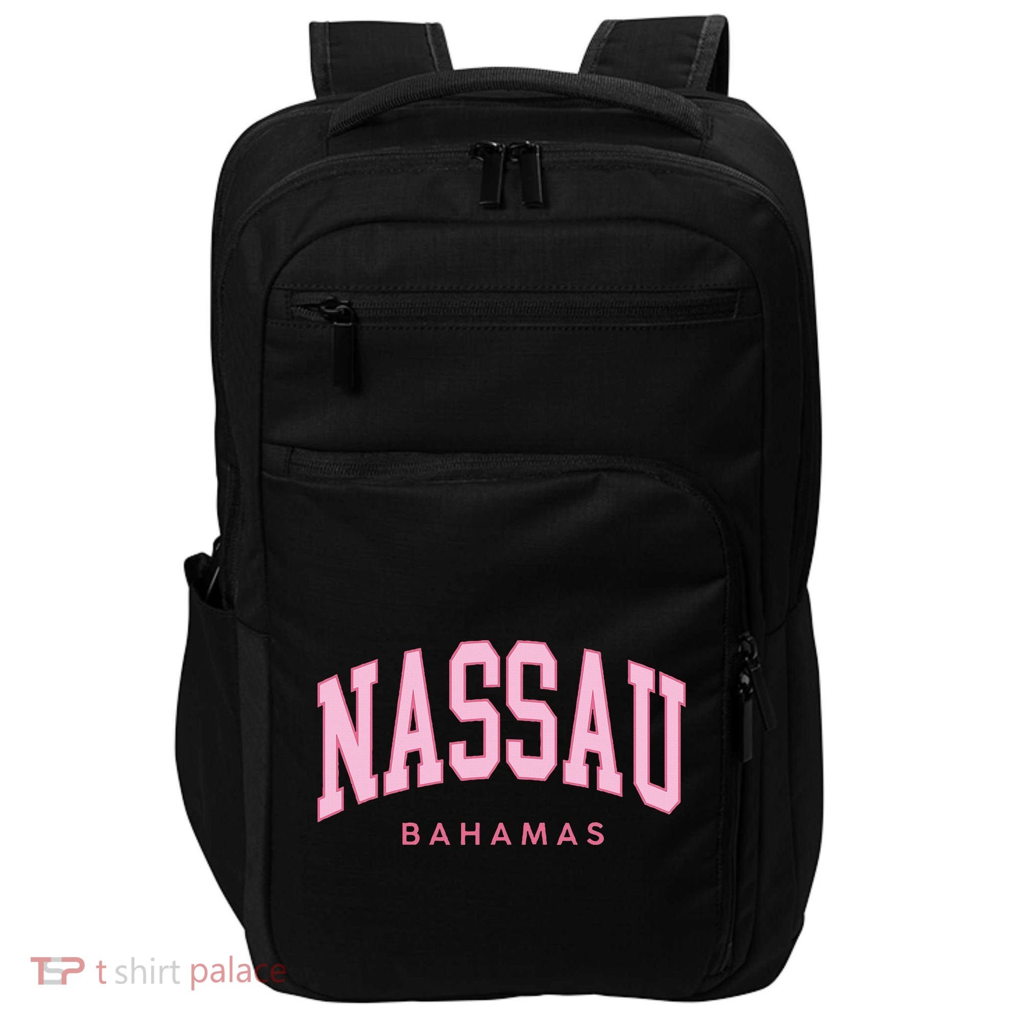 Nassau Bahamas Preppy Retro Throwback Souvenir Impact Tech Backpack