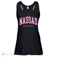 Nassau Bahamas Preppy Retro Throwback Souvenir Ladies Essential Flowy Tank thumb 0