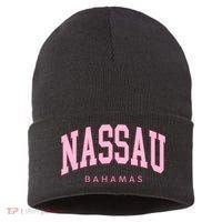 Nassau Bahamas Preppy Retro Throwback Souvenir Sustainable Knit Beanie thumb 0