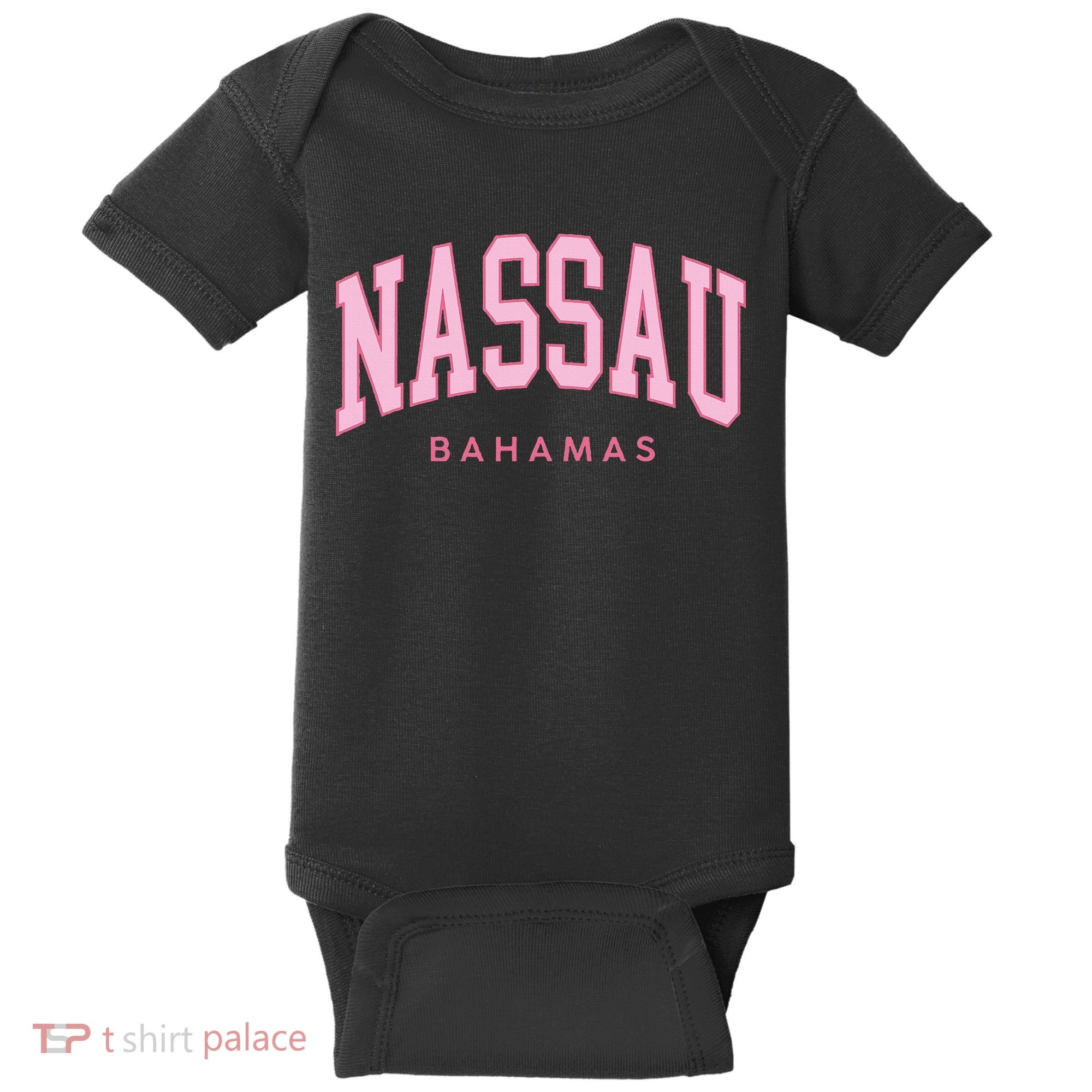 Nassau Bahamas Preppy Retro Throwback Souvenir Baby Bodysuit