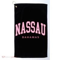Nassau Bahamas Preppy Retro Throwback Souvenir Golf Towel thumb 0