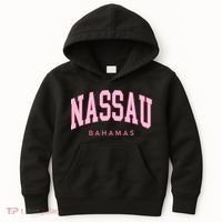 Nassau Bahamas Preppy Retro Throwback Souvenir Kids Hoodie thumb 0