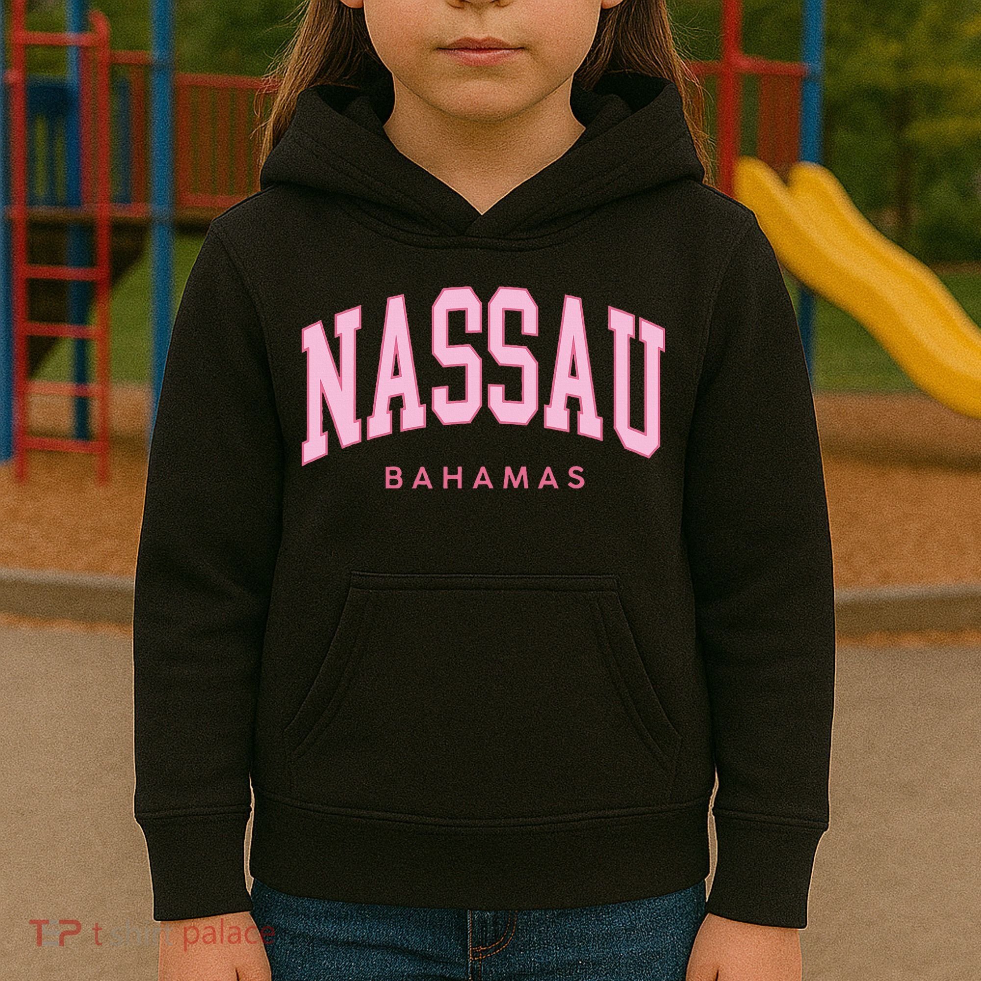 Nassau Bahamas Preppy Retro Throwback Souvenir Kids Hoodie