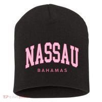 Nassau Bahamas Preppy Retro Throwback Souvenir Short Acrylic Beanie thumb 0