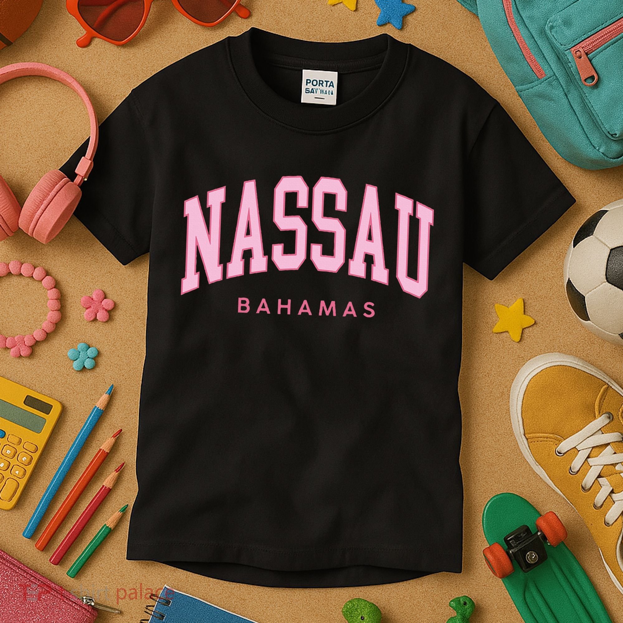 Nassau Bahamas Preppy Retro Throwback Souvenir Kids T-Shirt