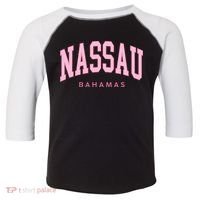 Nassau Bahamas Preppy Retro Throwback Souvenir Toddler Fine Jersey T-Shirt thumb 0