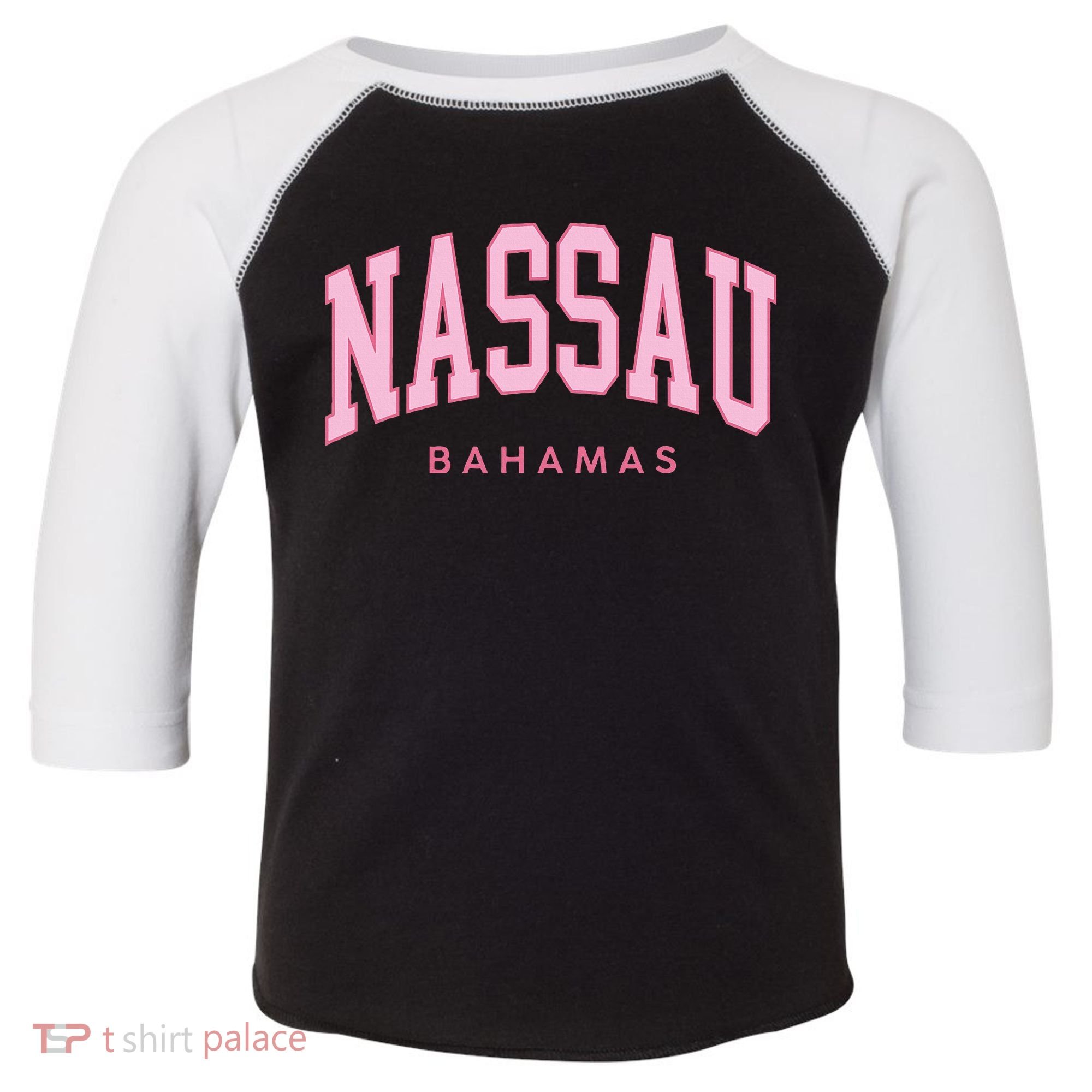 Nassau Bahamas Preppy Retro Throwback Souvenir Toddler Fine Jersey T-Shirt