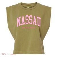 Nassau Bahamas Preppy Retro Throwback Souvenir Garment-Dyed Women's Muscle Tee thumb 0