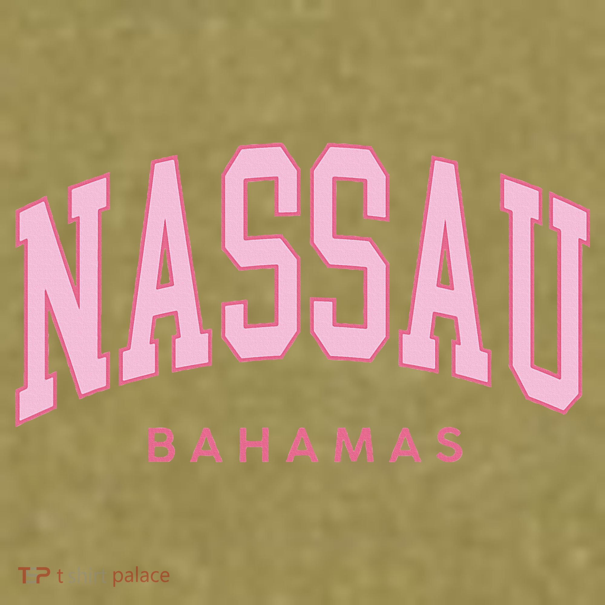 Nassau Bahamas Preppy Retro Throwback Souvenir Garment-Dyed Women's Muscle Tee