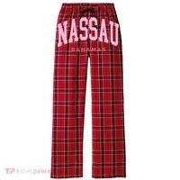 Nassau Bahamas Preppy Retro Throwback Souvenir Women's Flannel Plaid Pajama Pants thumb 0
