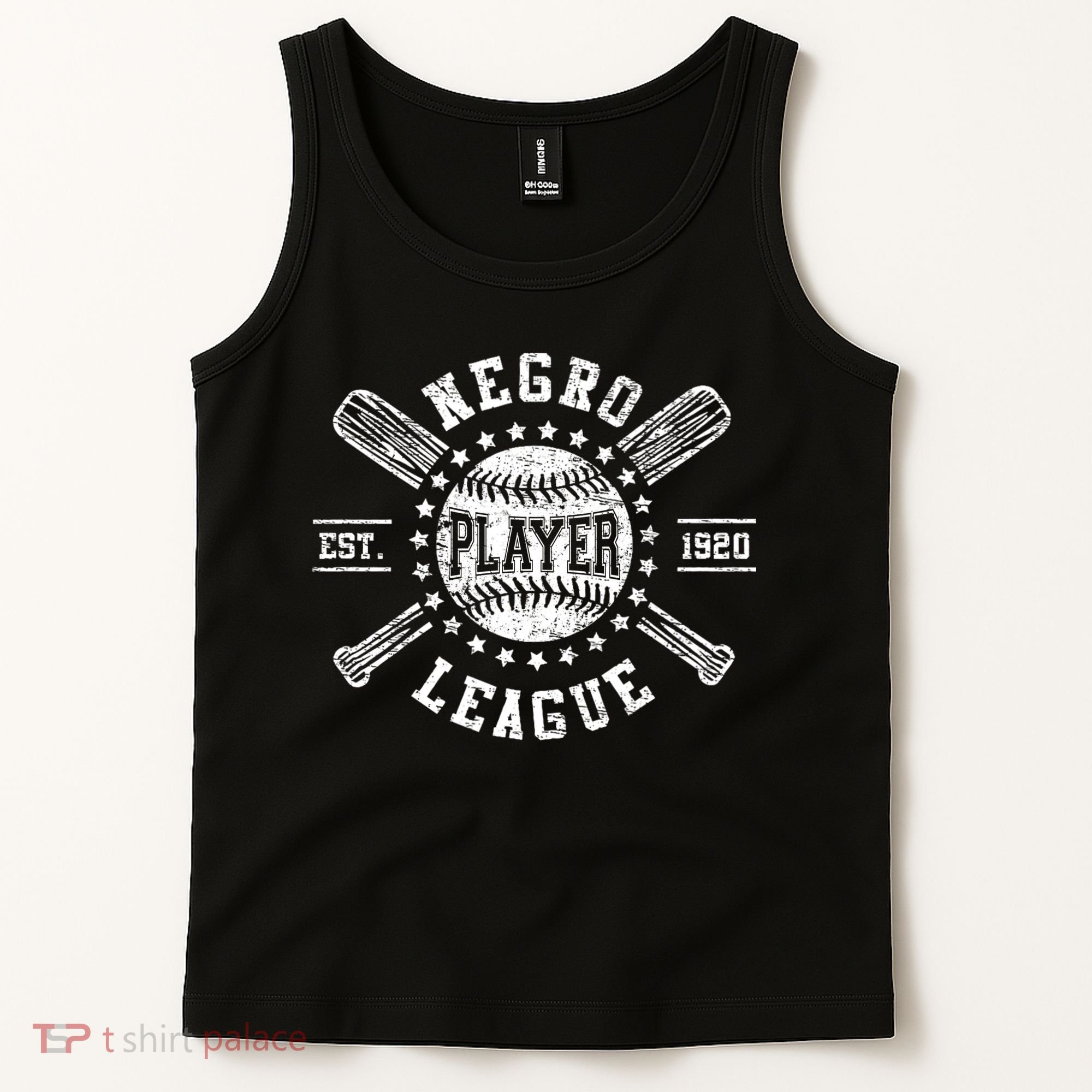 Negro Baseball Player 1920 League Tank Top