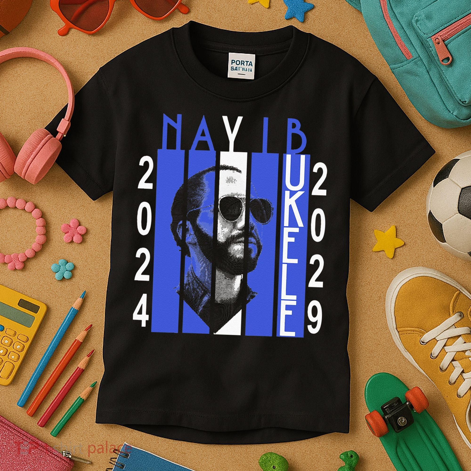Nayib Bukele Presidente De El Salvador 2024 Kids T-Shirt