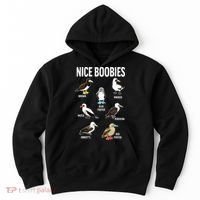 Nice Boobies Pun Adult Joke Funny Bird Lover Birdwatcher Hoodie thumb 0